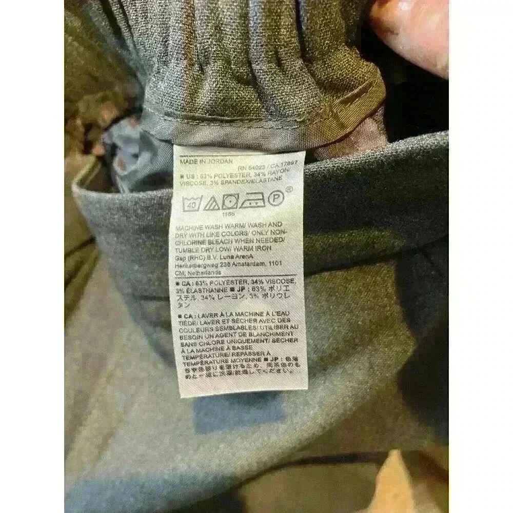 NWT Banana Republic Women's Pull-On Tapered Pants, Gray 8P, Pockets